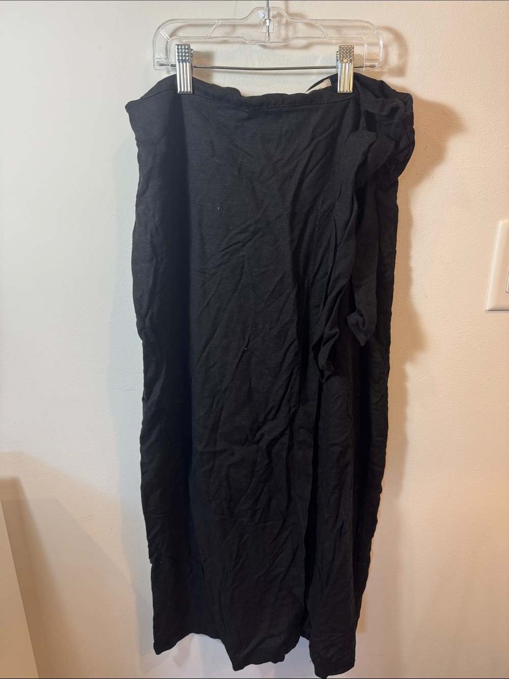 Jason Wu Black Midi wrap Skirt